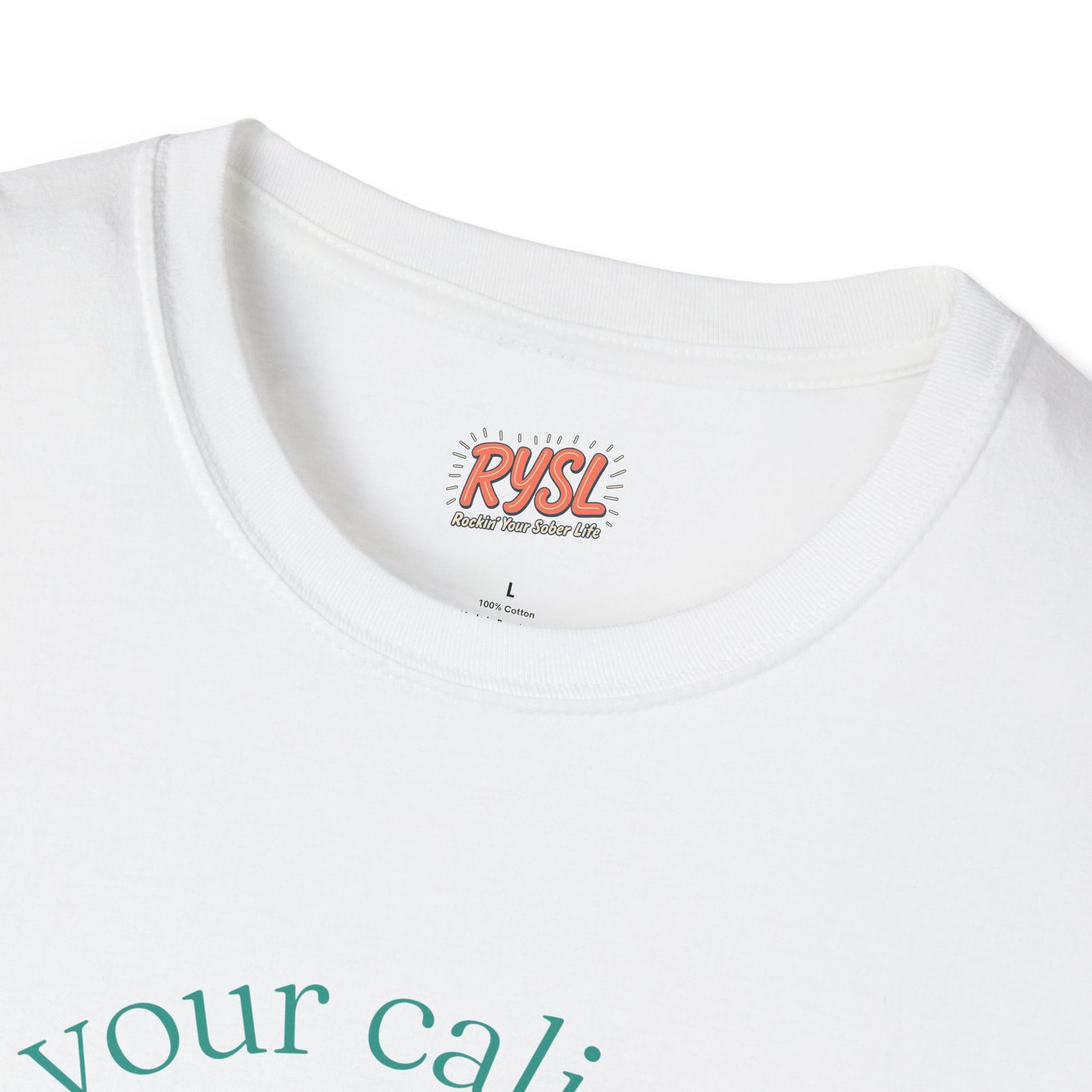 Cali-Sober Vibes Leaf Tee – Rockin’ Your Cali-Sober Life