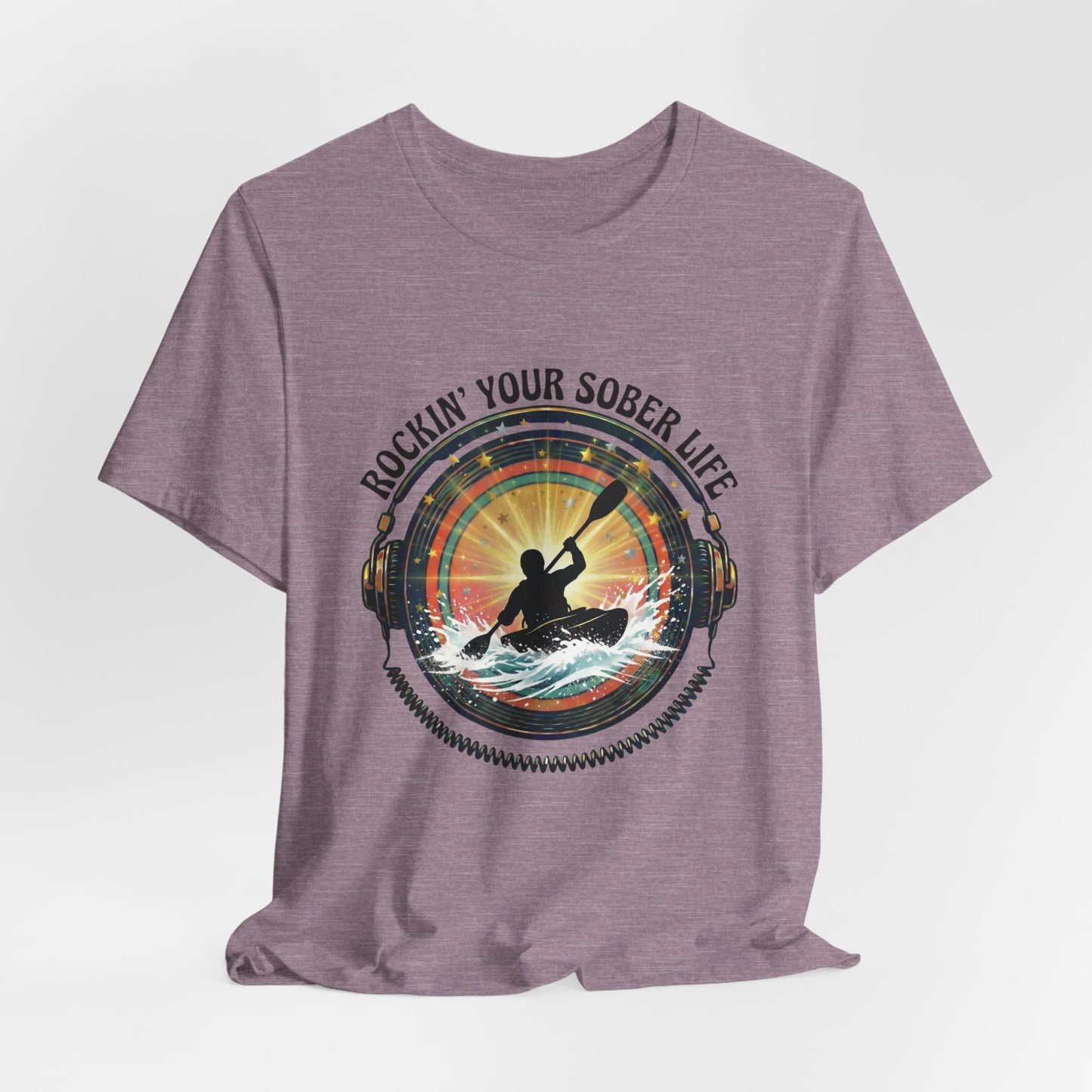 Rockin' Your Sober Life - Whitewater Kayaking Edition | Vintage Vinyl Design