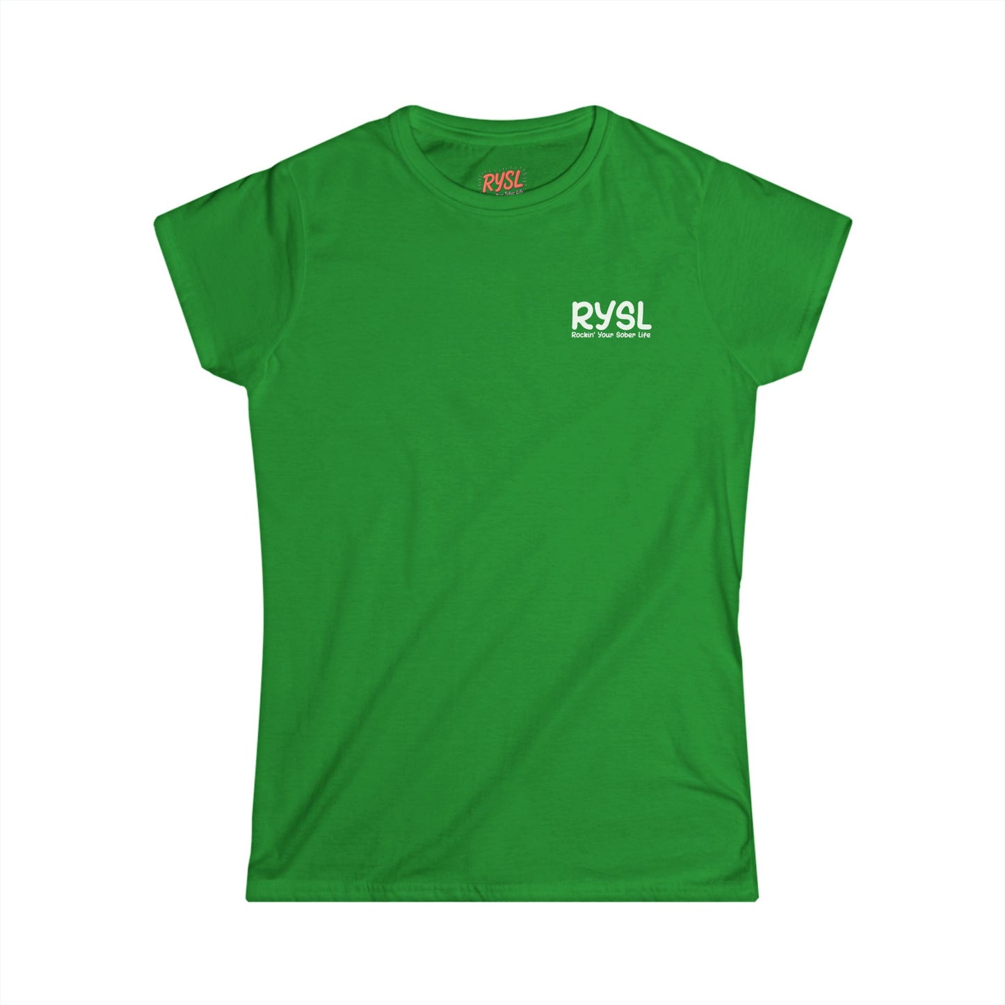 Sober Rise Up Women's Tee – Featuring Sobriety (Limited Edition Tour Design-Green)