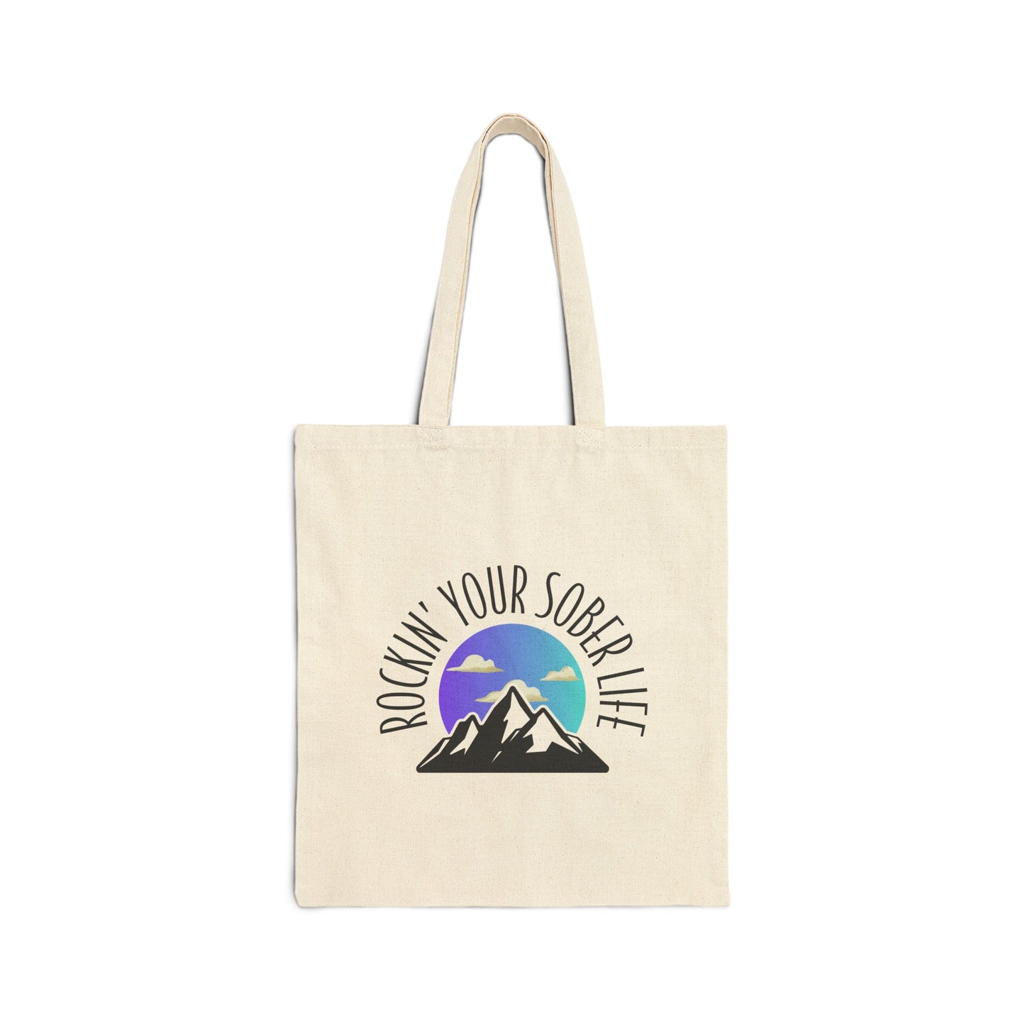 Mountain Mindset - Cotton Canvas Tote Bag (Chillwave)