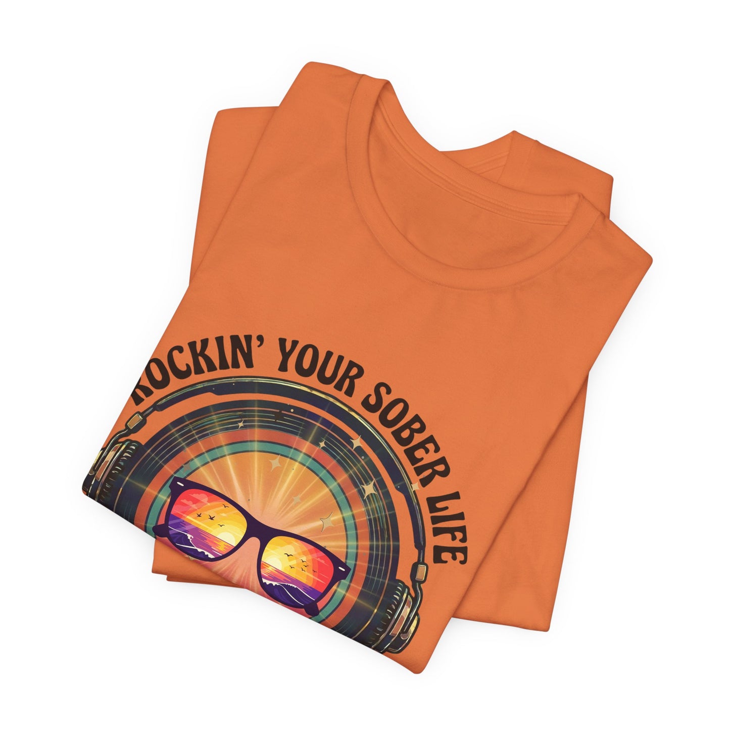 Rockin' Your Sober Life - Mirrored Glasses | Vintage Vinyl Design