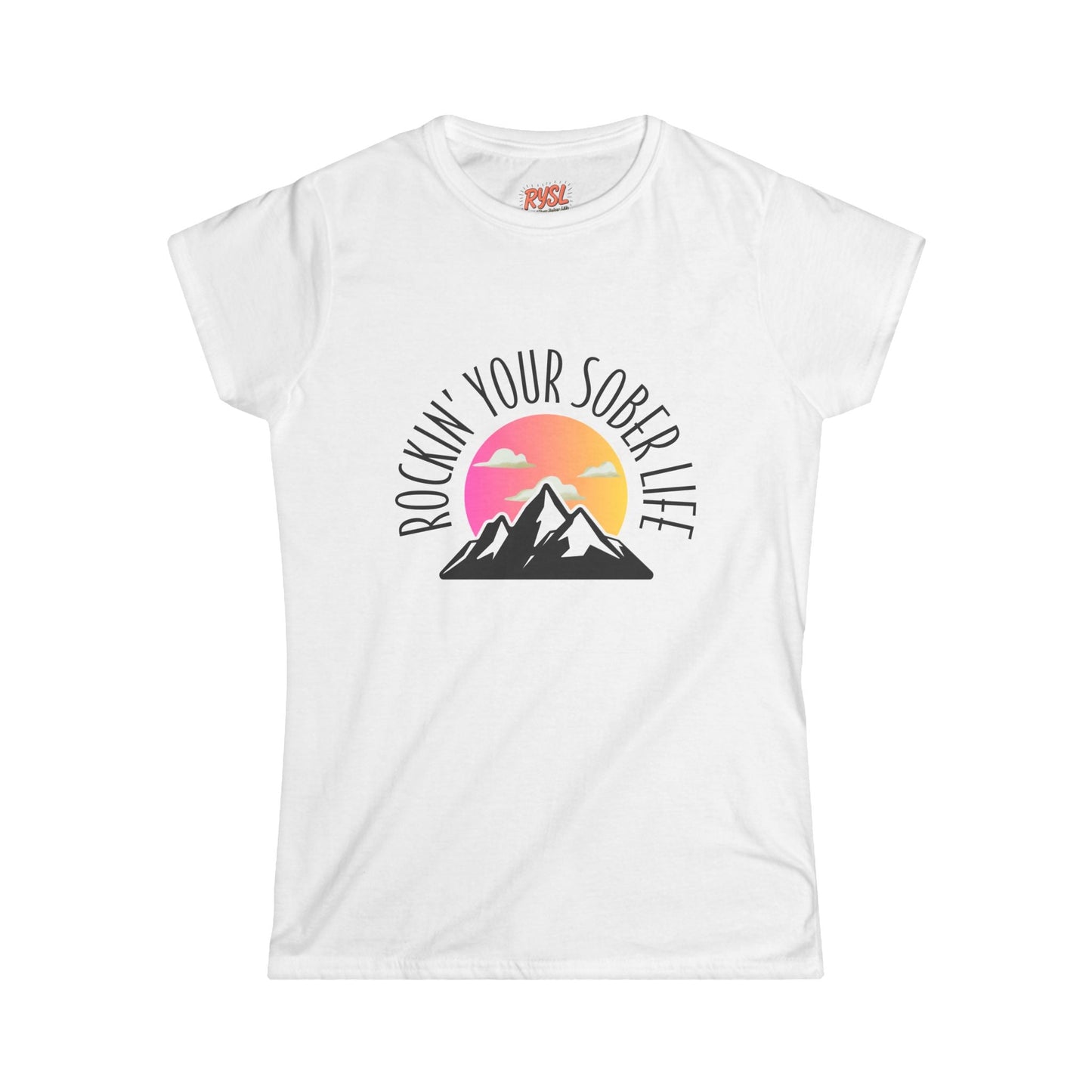 “Mountain Mindset” Women’s  Softstyle Tee (Sunset)