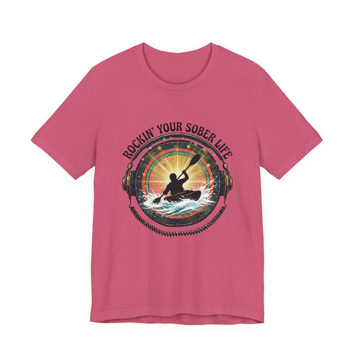 Rockin' Your Sober Life - Whitewater Kayaking Edition | Vintage Vinyl Design