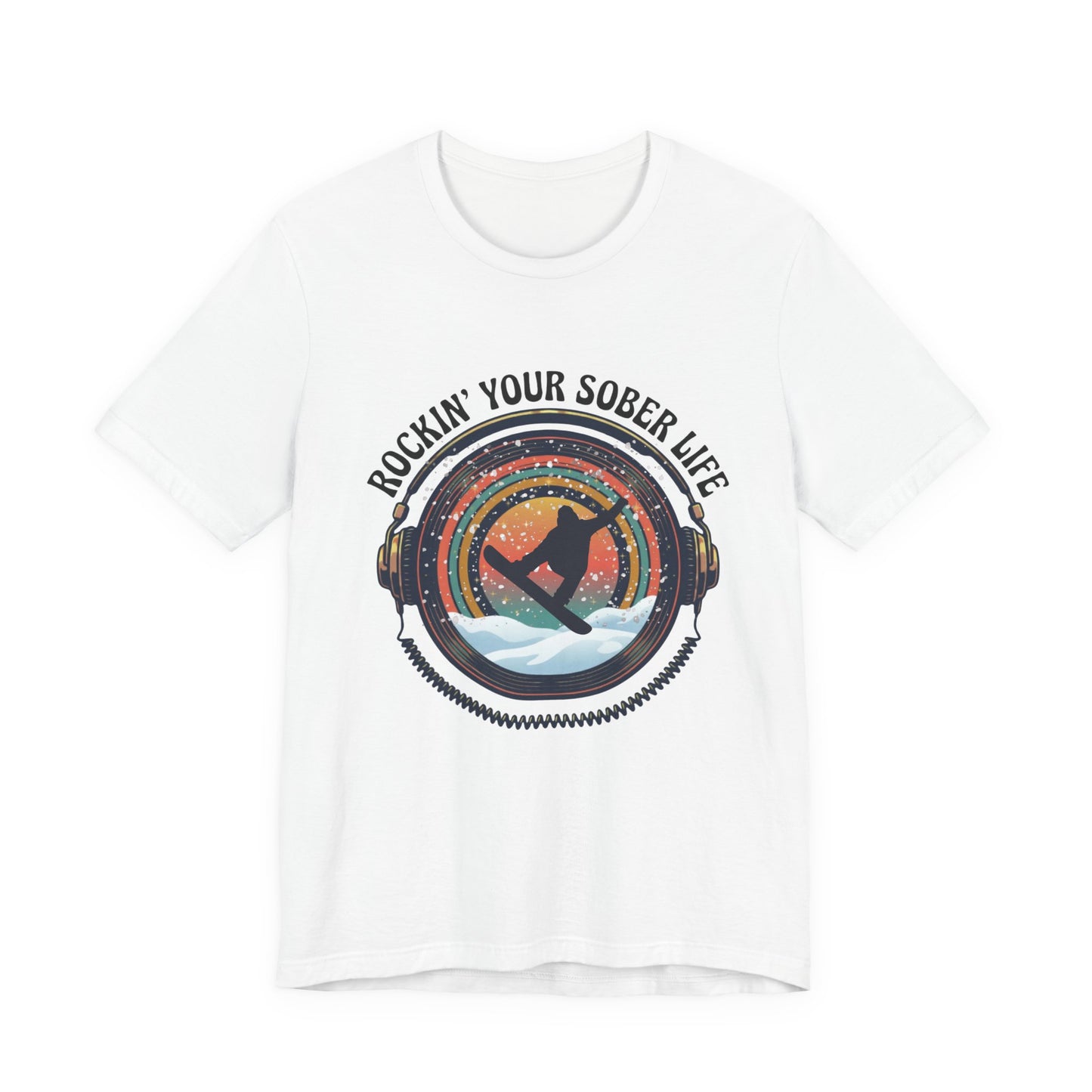Rockin' Your Sober Life - Snowboarder Tee