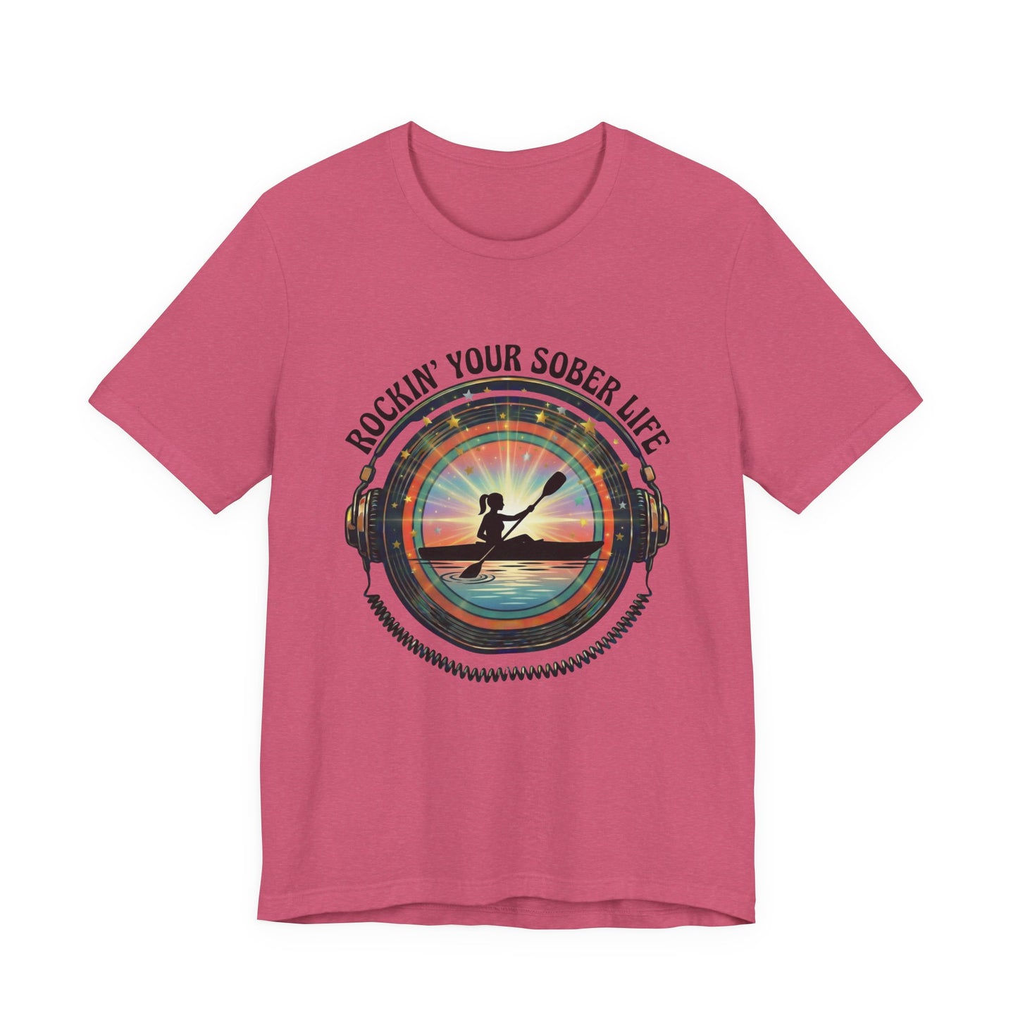 Rockin' Your Sober Life - Women's Kayaking Edition | Sunset Vinyl Design