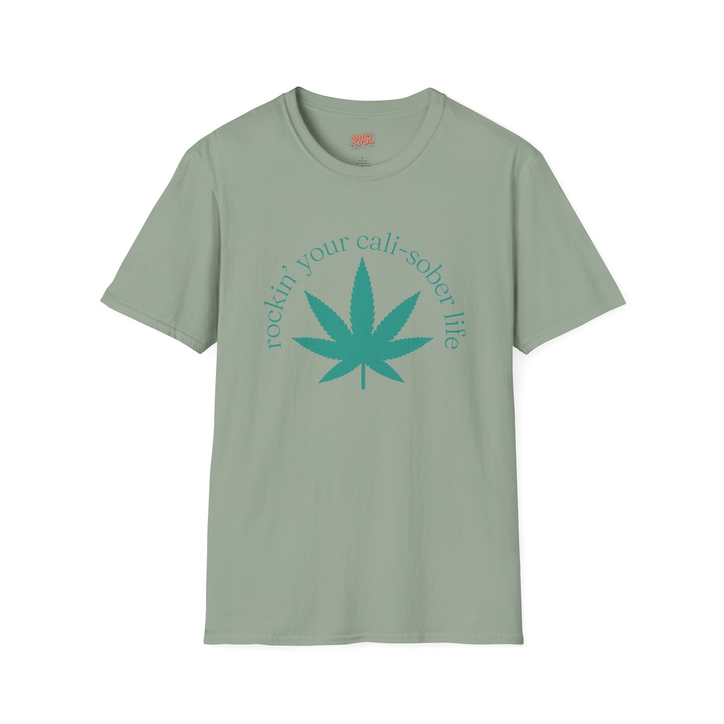 Cali-Sober Vibes  Leaf Tee – Rockin’ Your Cali-Sober Life