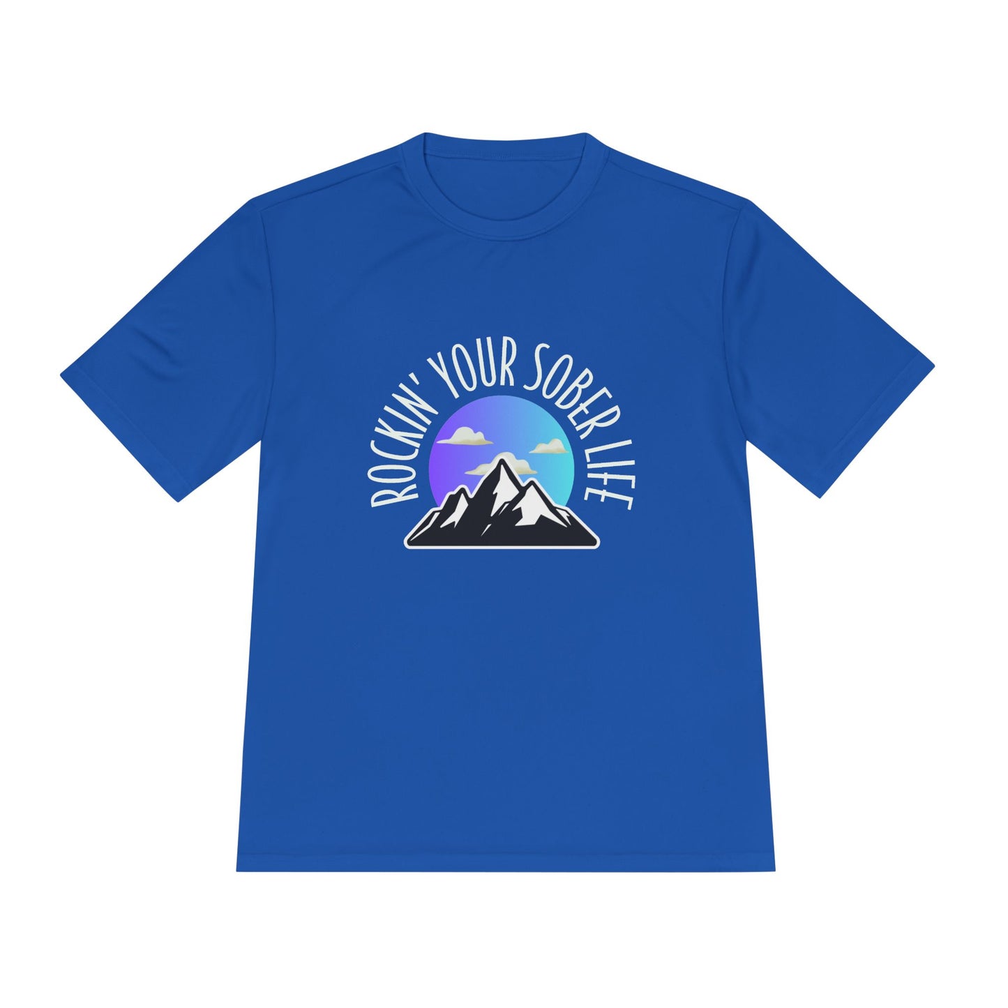 "Mountain Mindset" Unisex Moisture Wicking Tee (Chillwave)