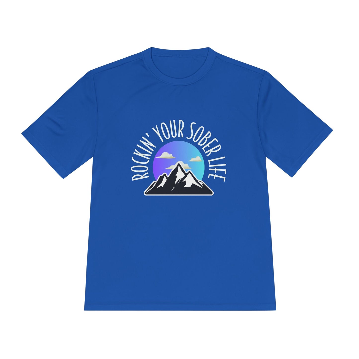 "Mountain Mindset" Unisex Moisture Wicking Tee (Chillwave)