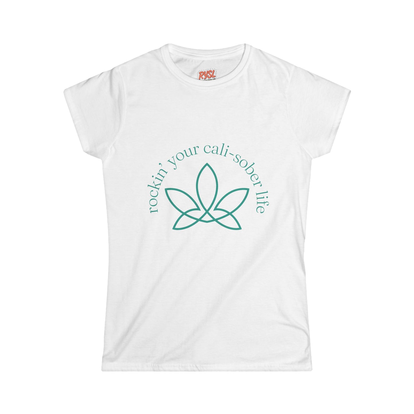 Cali-Sober Vibes Leaf Design Women's Tee – Rockin’ Your Cali-Sober Life