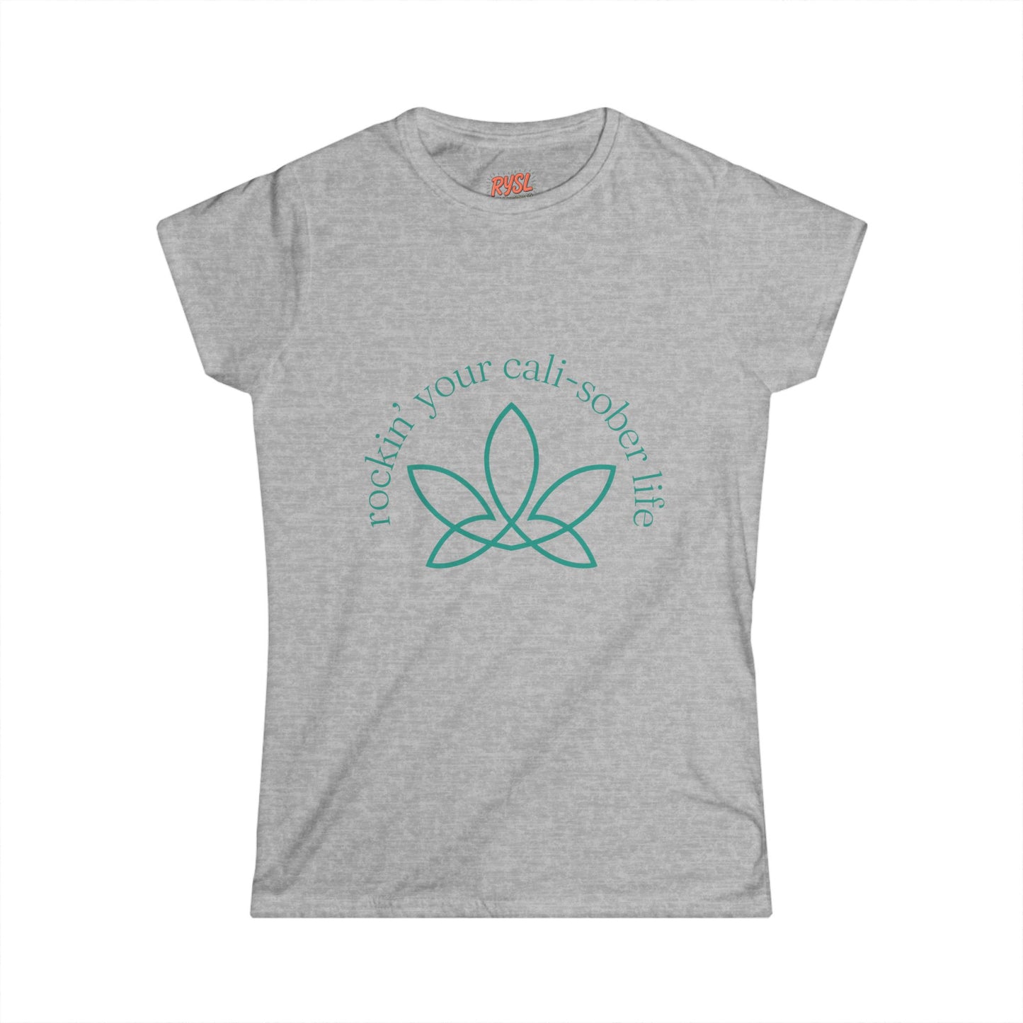 Cali-Sober Vibes Leaf Design Women's Tee – Rockin’ Your Cali-Sober Life