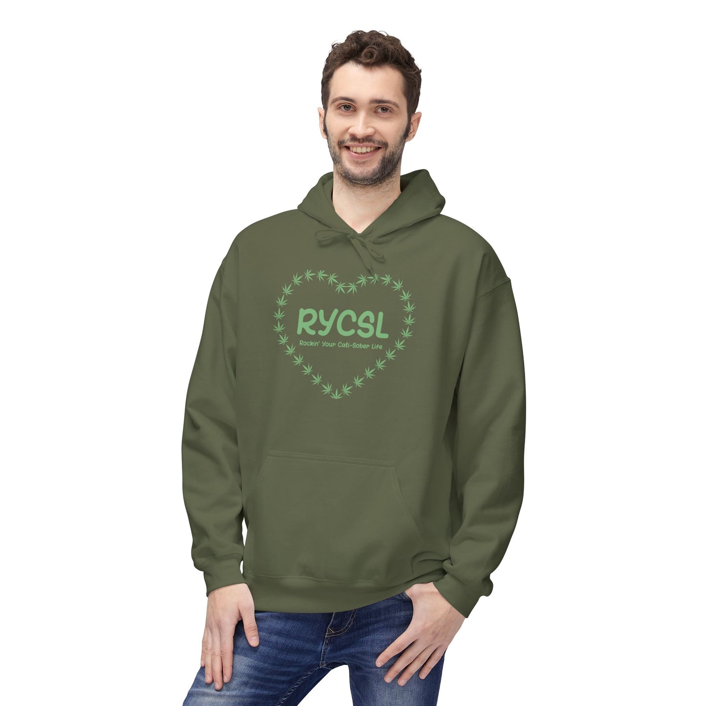 Rockin' Your Cali-Sober Life Hoodie -Heart Leaf