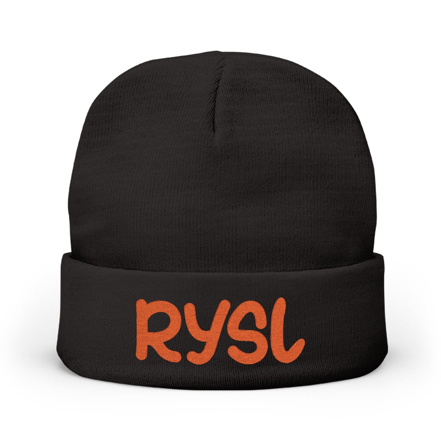 Cozy RYSL Knit Beanie with Embroidery