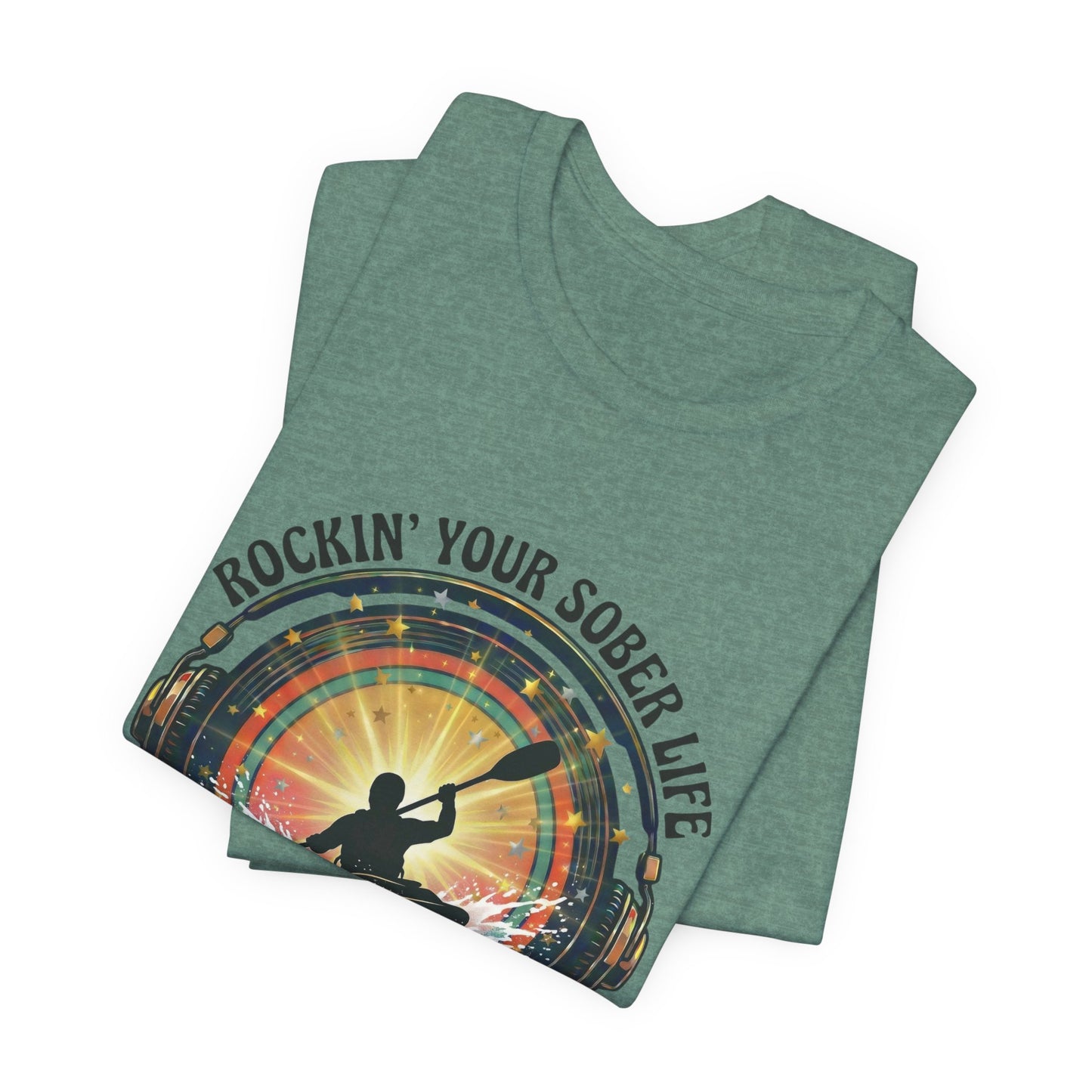 Rockin' Your Sober Life - Whitewater Kayaking Edition | Vintage Vinyl Design