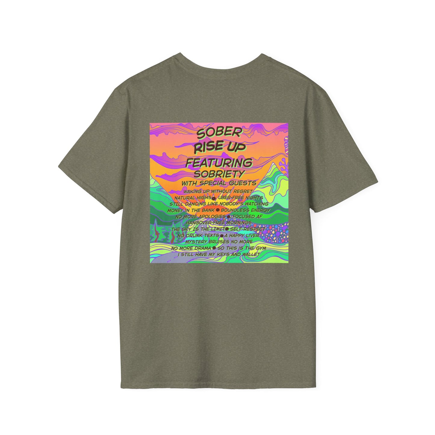Sober Rise Up Tee – Featuring Sobriety (Limited Edition Tour Design)