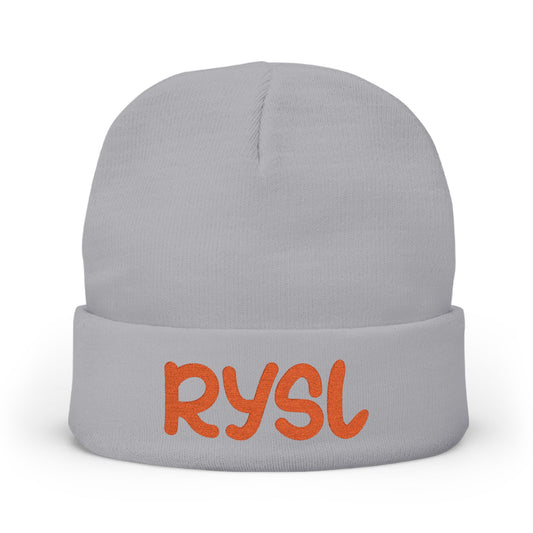 Cozy RYSL Knit Beanie with Embroidery