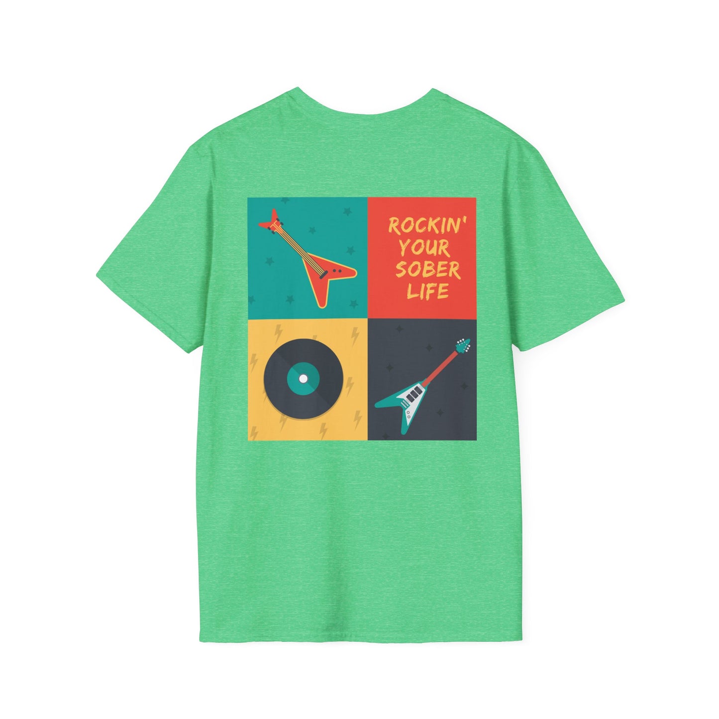 Rockin’ Your Sober Life Retro Tee – Vintage Vibes, Modern Mindset