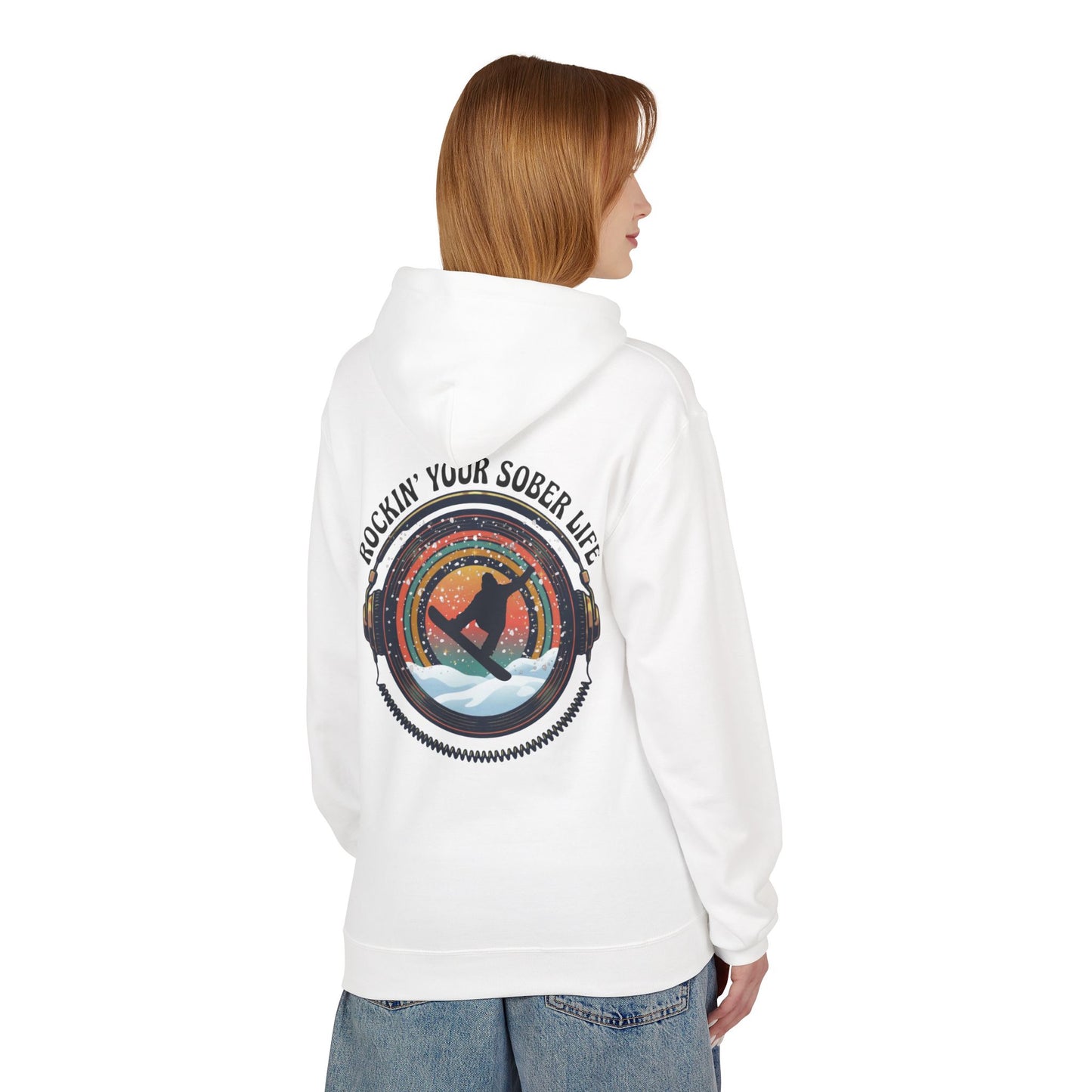 Rockin' Your Sober Life - Snowboarder Hoodie