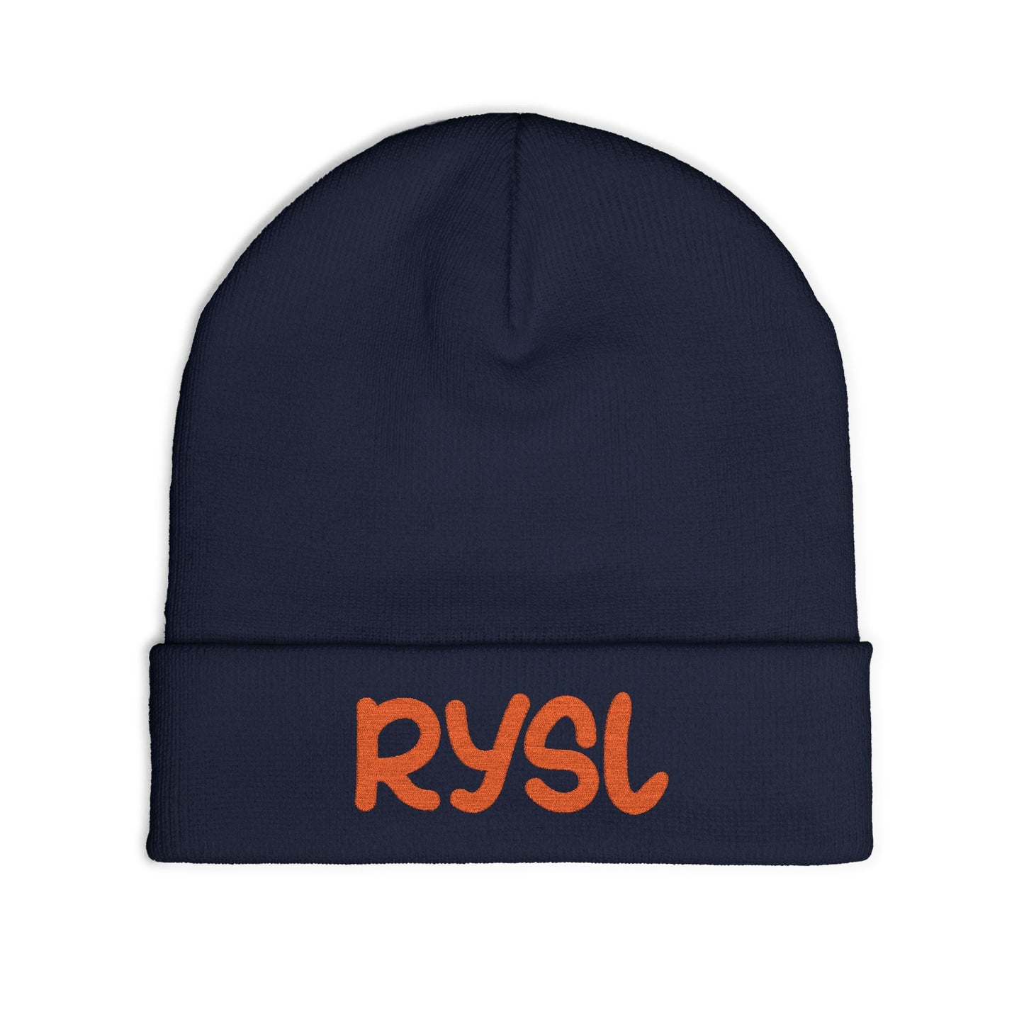 Cozy RYSL Knit Beanie with Embroidery