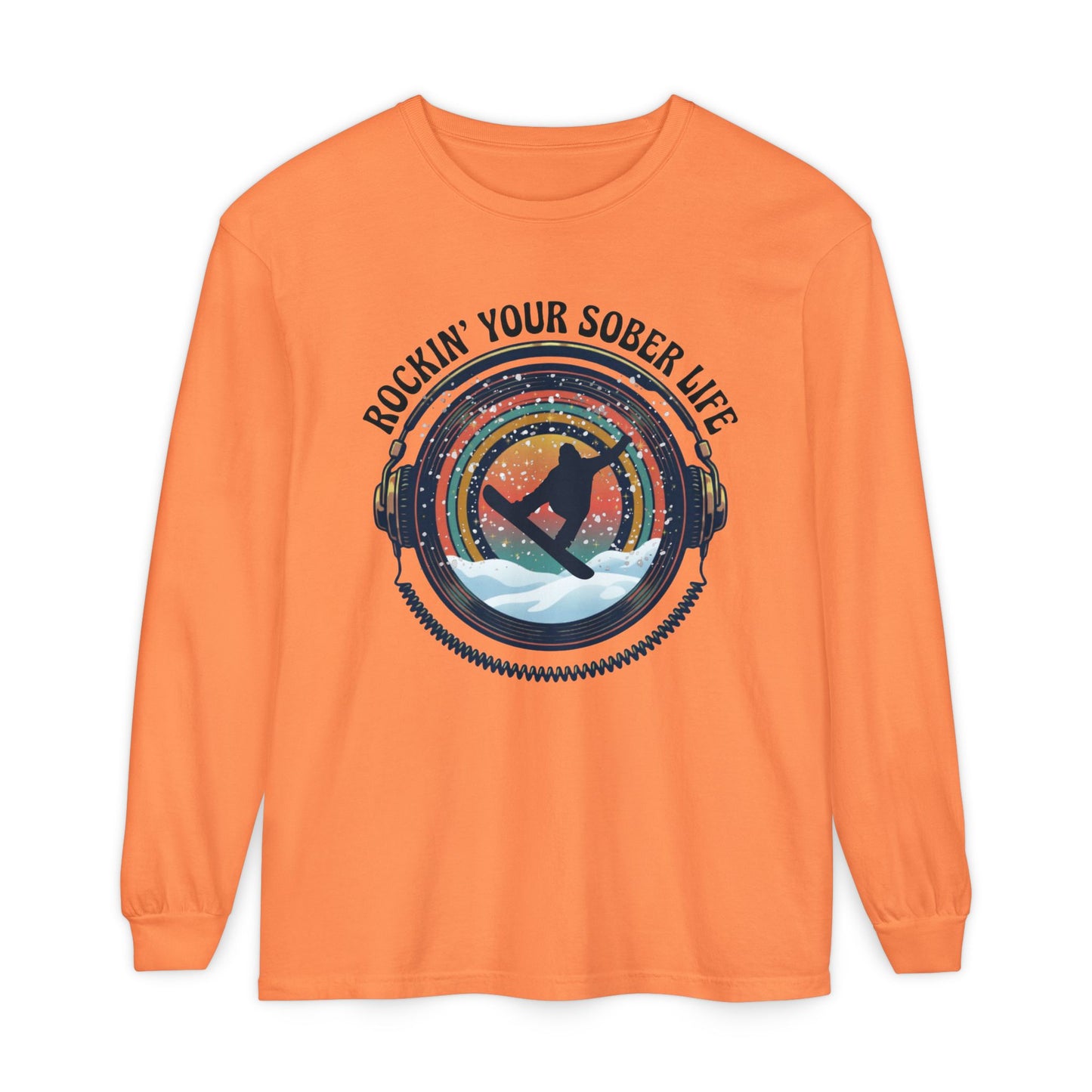 Rockin' Your Sober Life - Snowboarder Tee - LS Tee