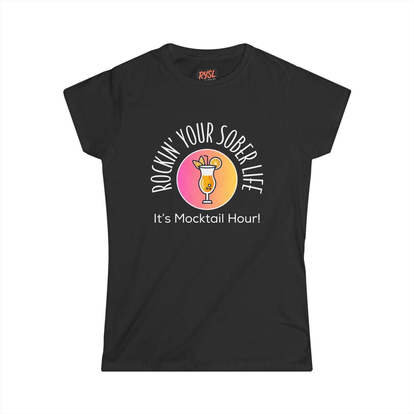“Mocktail Hour" Women’s Softstyle Tee (Sunset)