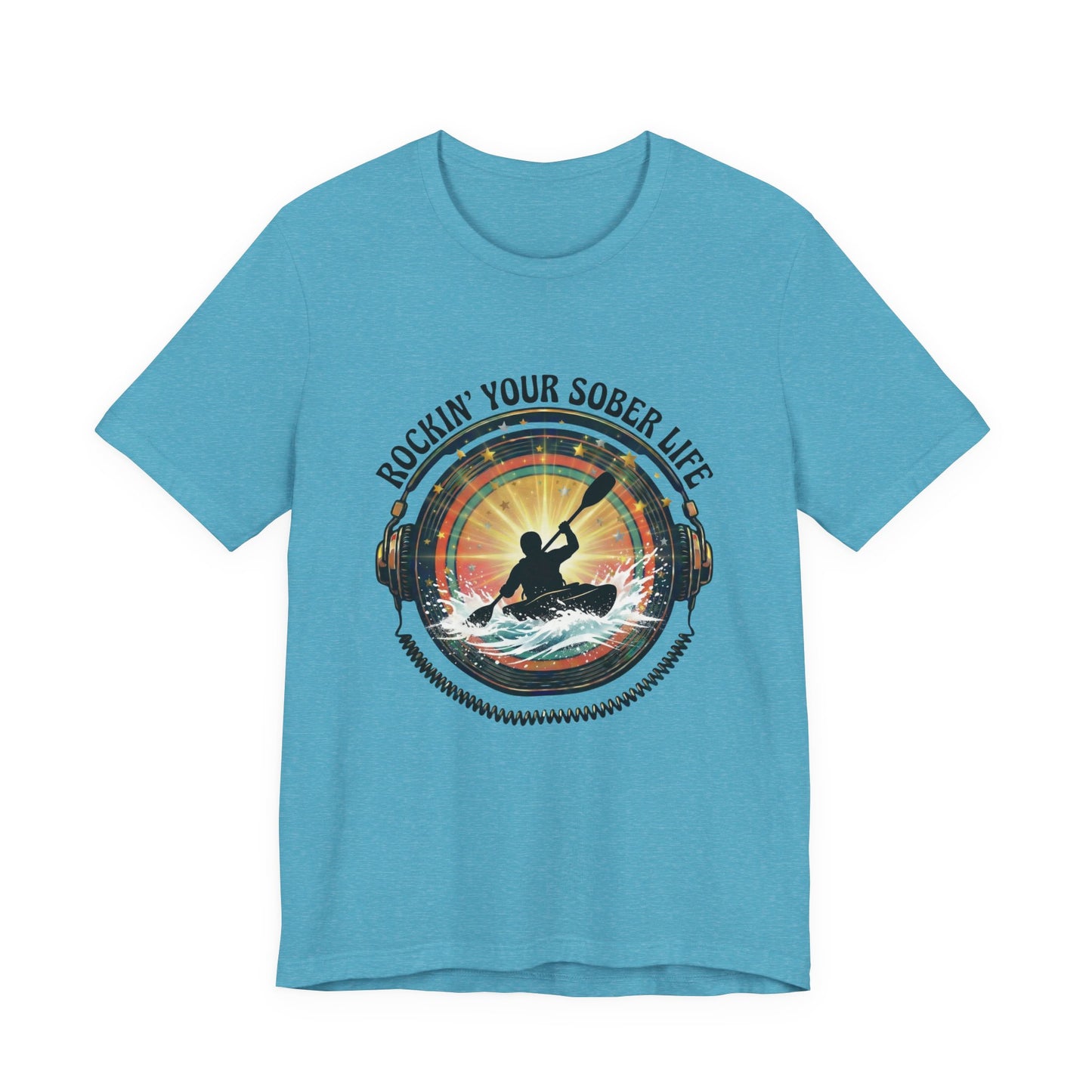 Rockin' Your Sober Life - Whitewater Kayaking Edition | Vintage Vinyl Design