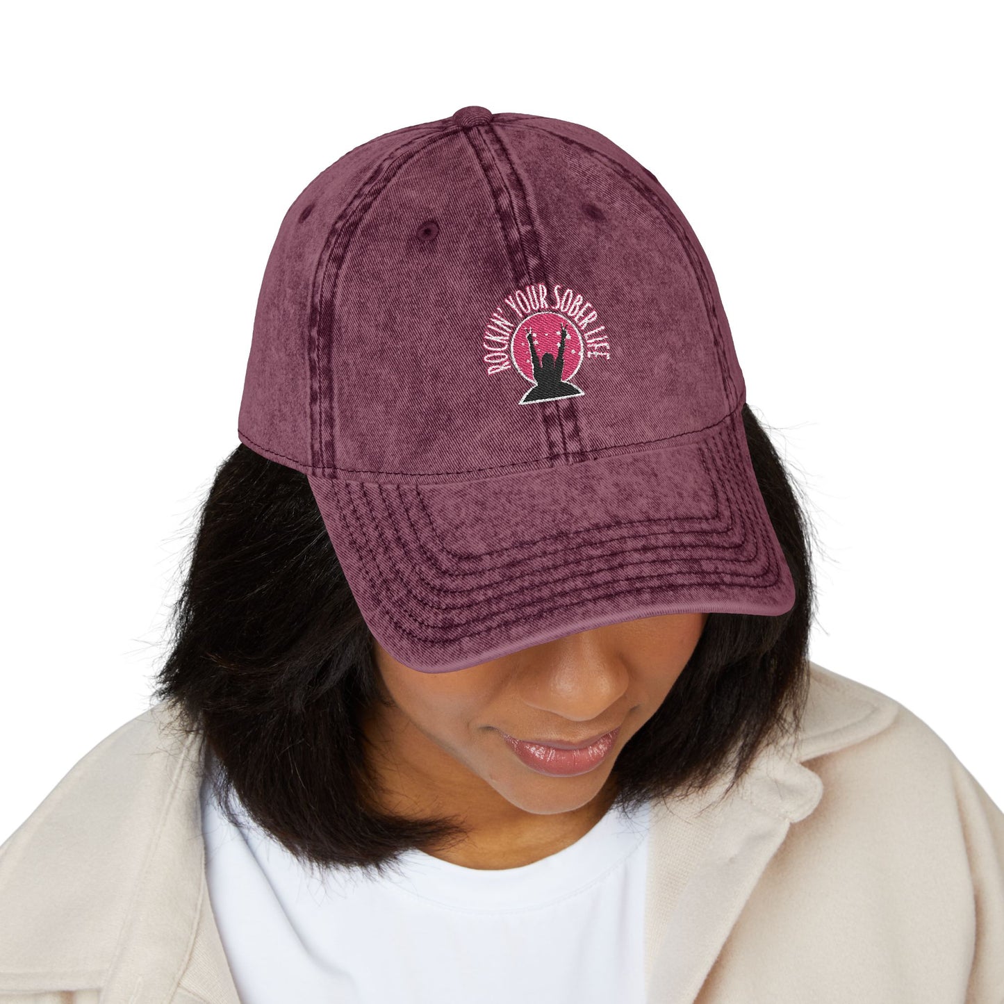 RYSL OG Vintage Embroidered Cap (Pink)