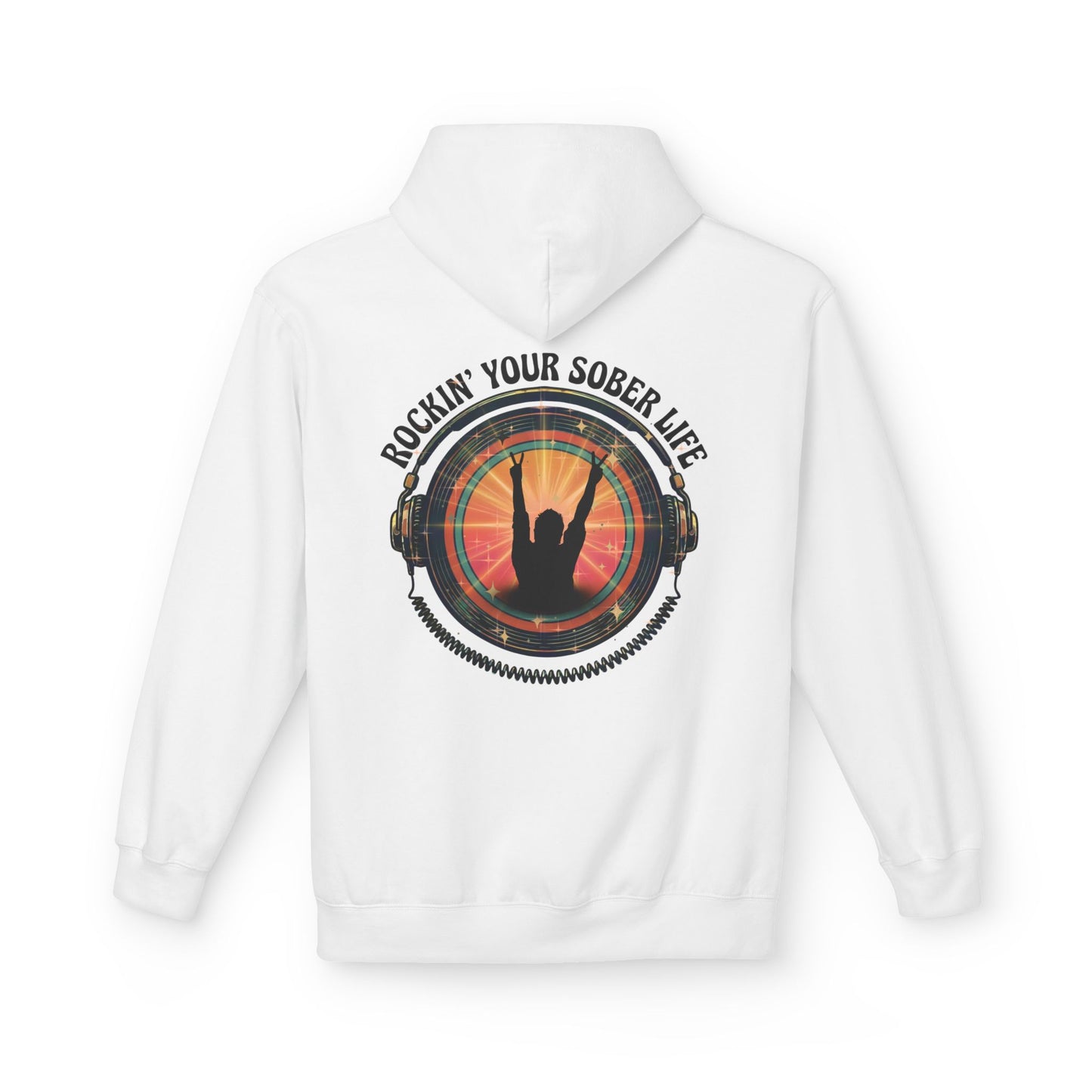 Rockin' Your Sober Life - Original Edition | Vintage Vinyl Design - Hoodie