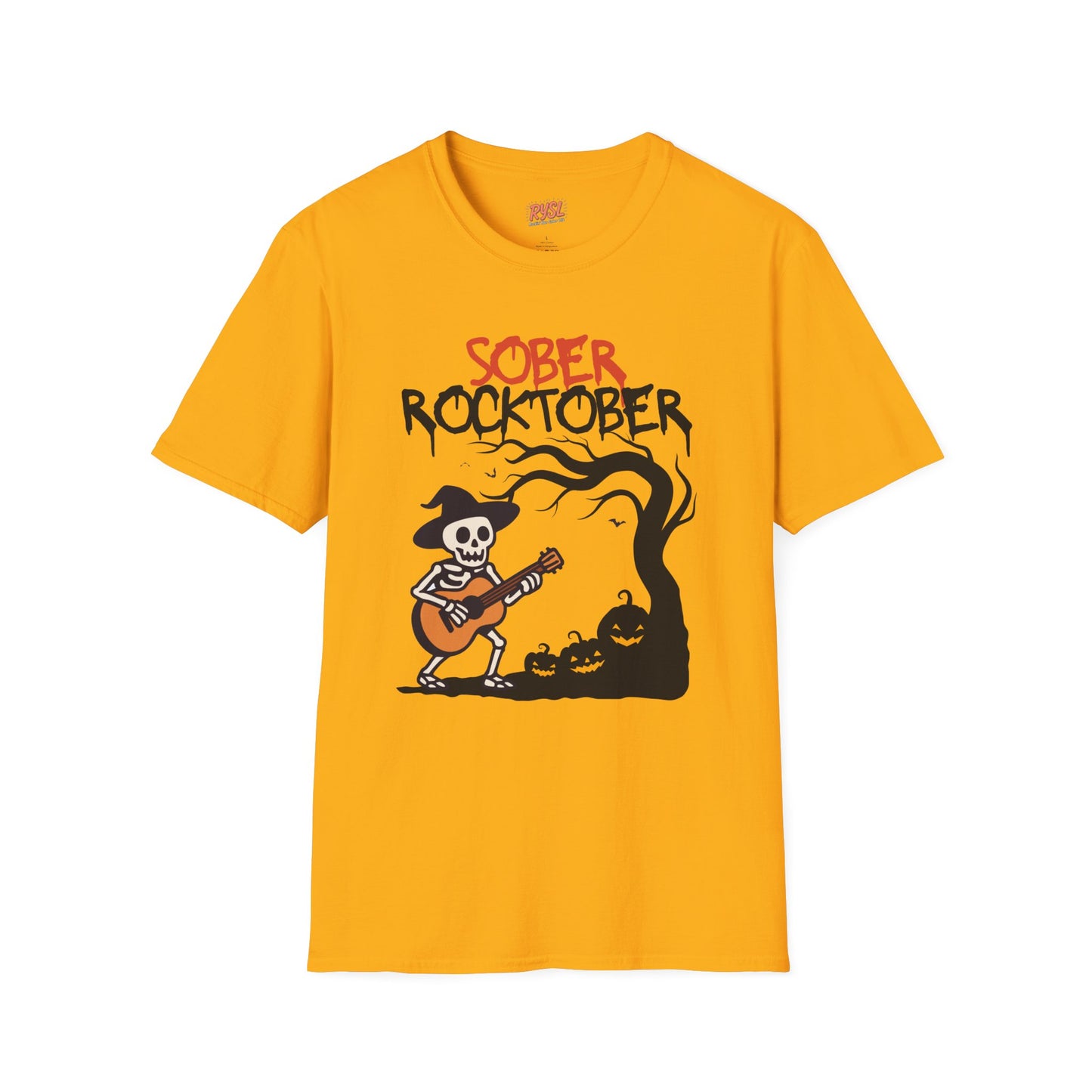 Sober Rocktober Tee – Spooky Season, Sober Style