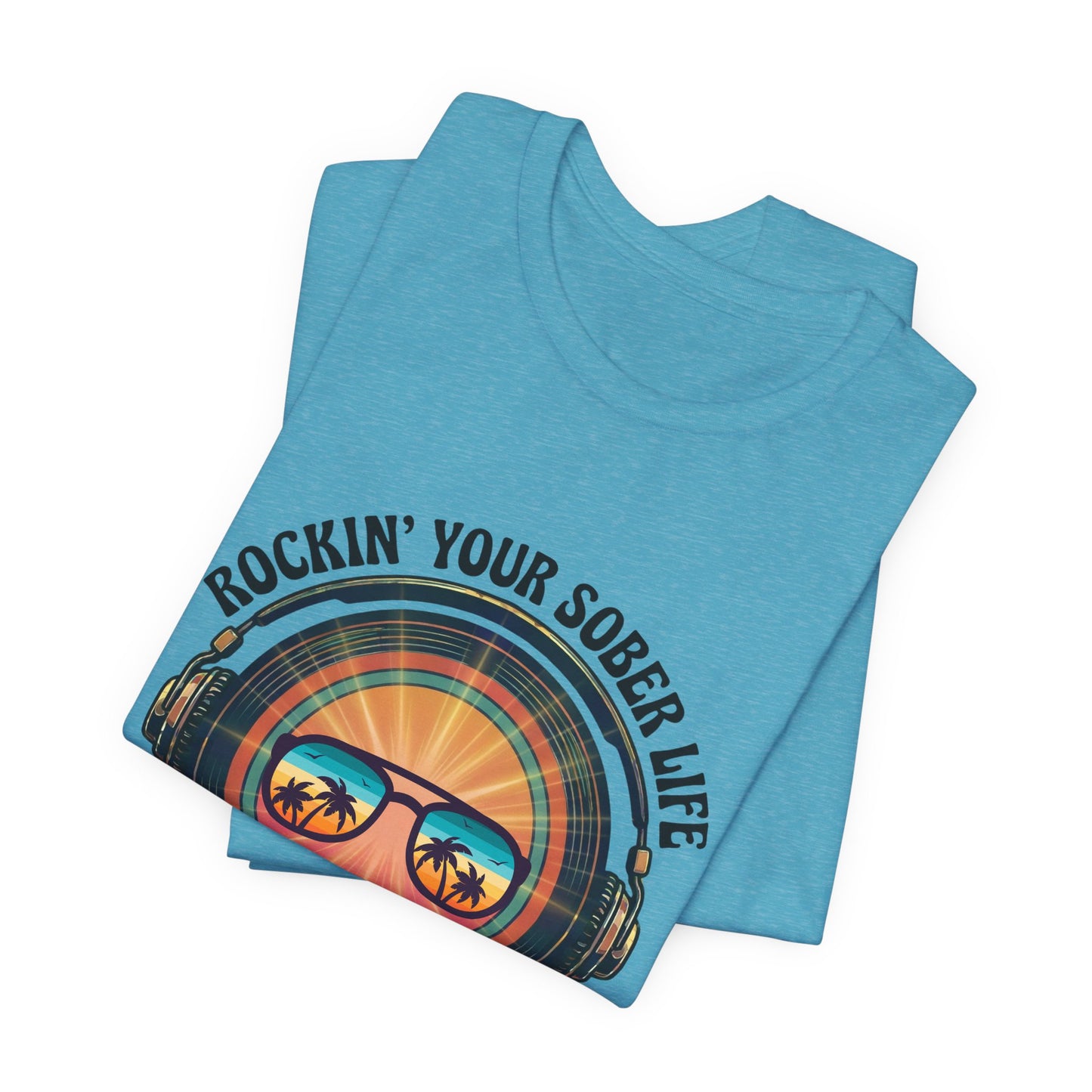 Rockin' Your Sober Life - Aviator Sunglasses Edition | Vintage Vinyl Design