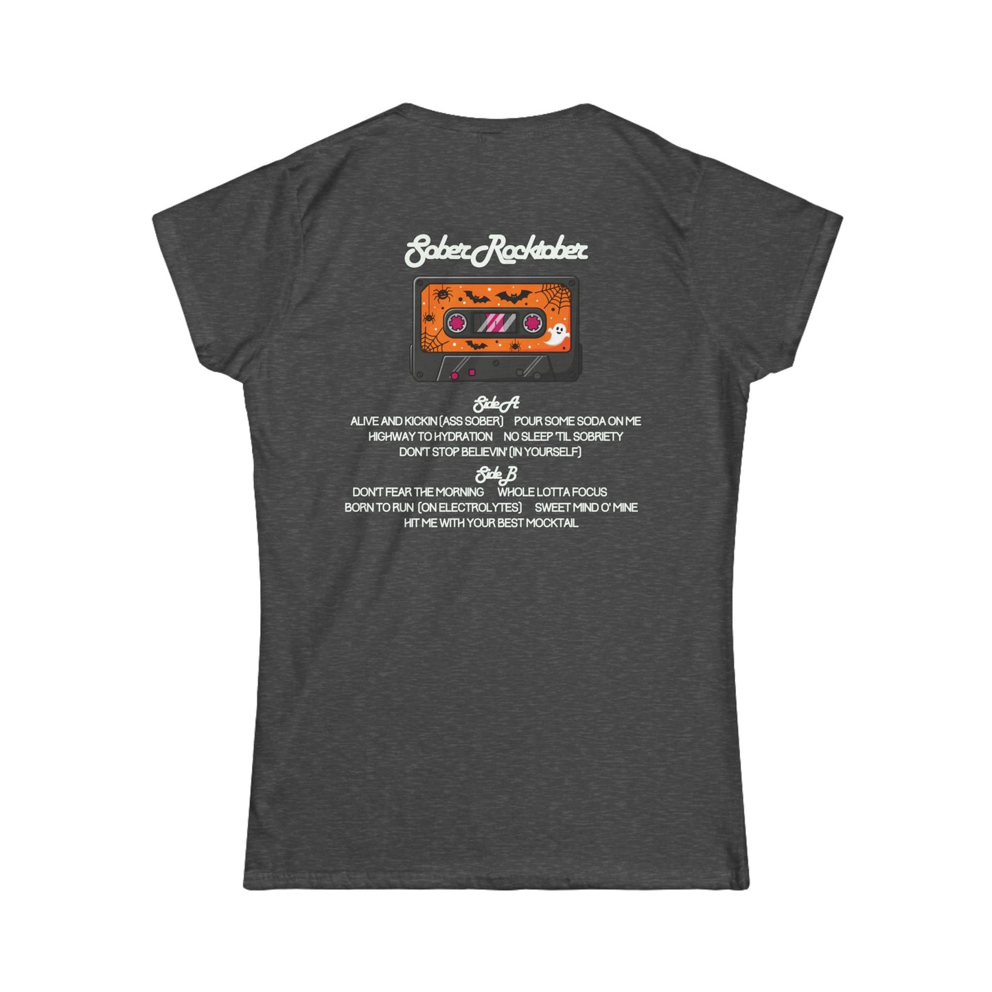 Sober Rocktober Tracklist Women's Tee – The Hangover-Free Tour