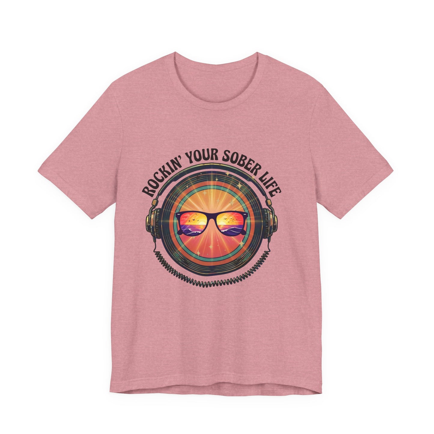 Rockin' Your Sober Life - Mirrored Glasses | Vintage Vinyl Design