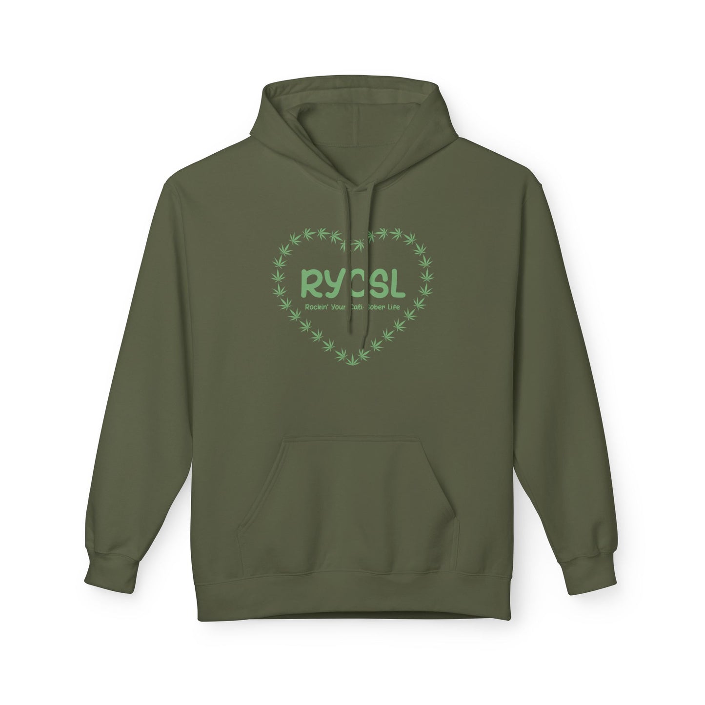 Rockin' Your Cali-Sober Life Hoodie -Heart Leaf