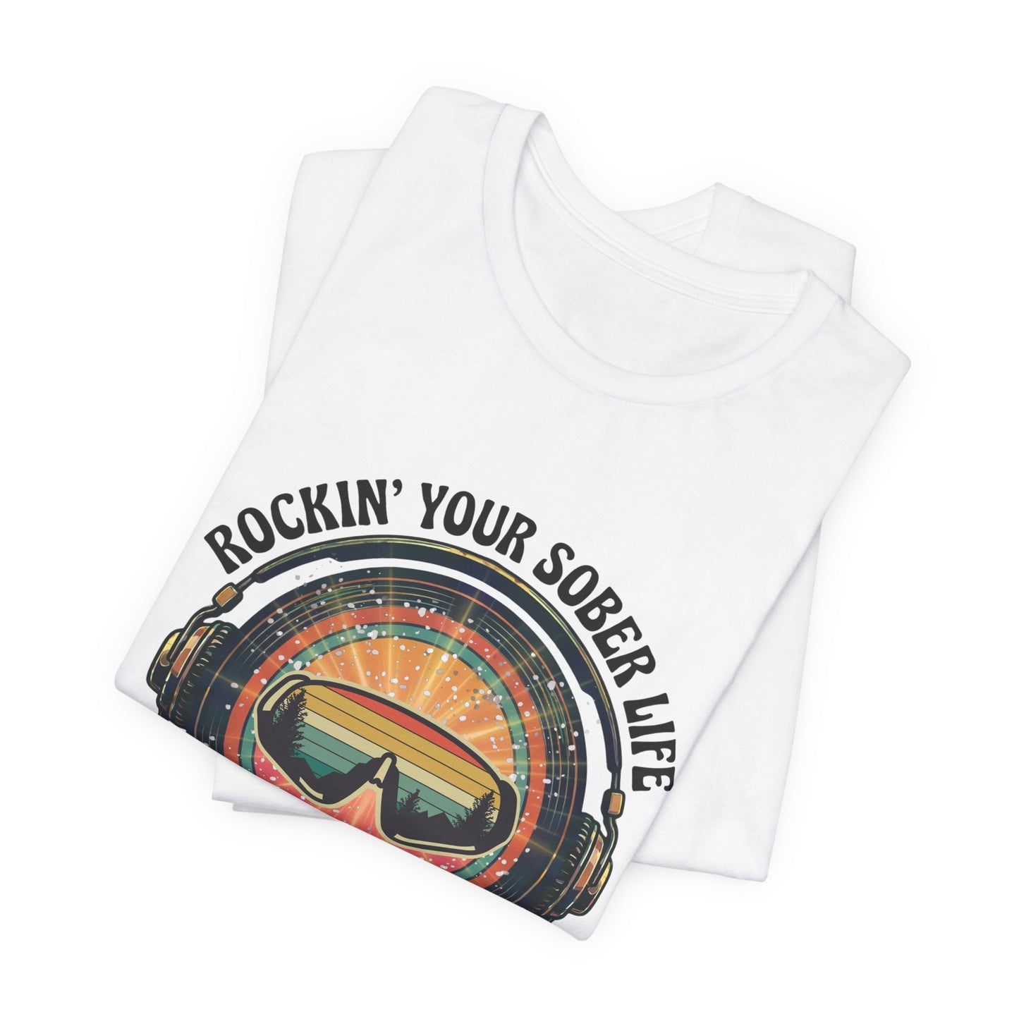 Rock Your Sober Life on the Slopes - Retro Goggle Design