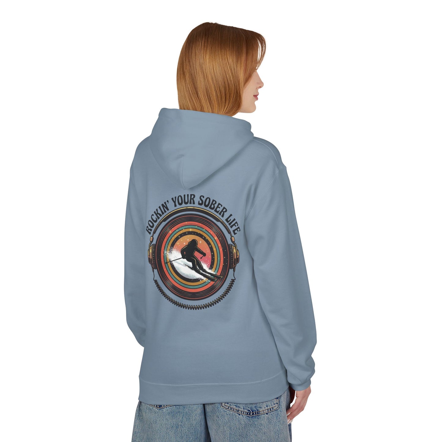Rockin' Your Sober Life - Skier Hoodie