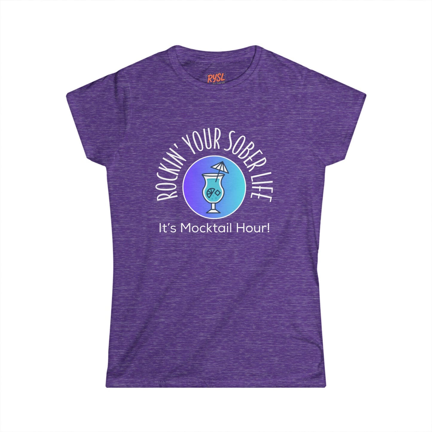 “Mocktail Hour" Women’s Softstyle Tee (Chillwave )