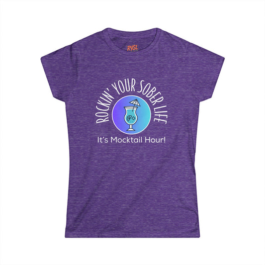 “Mocktail Hour" Women’s Softstyle Tee (Chillwave )