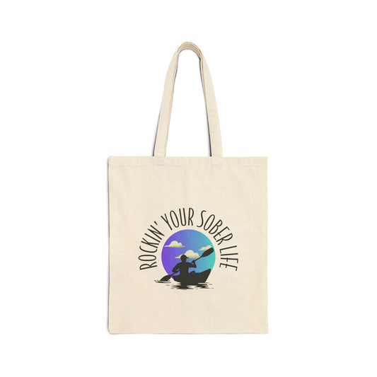 Kayak Vibes - Cotton Canvas Tote Bag (Chillwave)