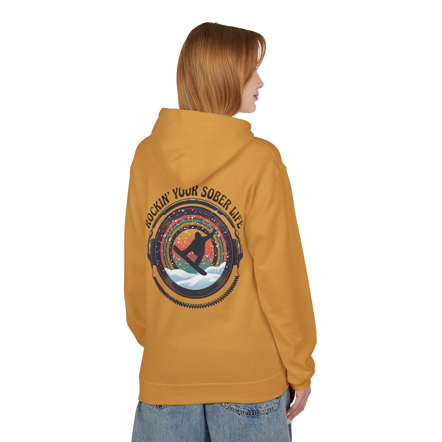 Rockin' Your Sober Life - Snowboarder Hoodie