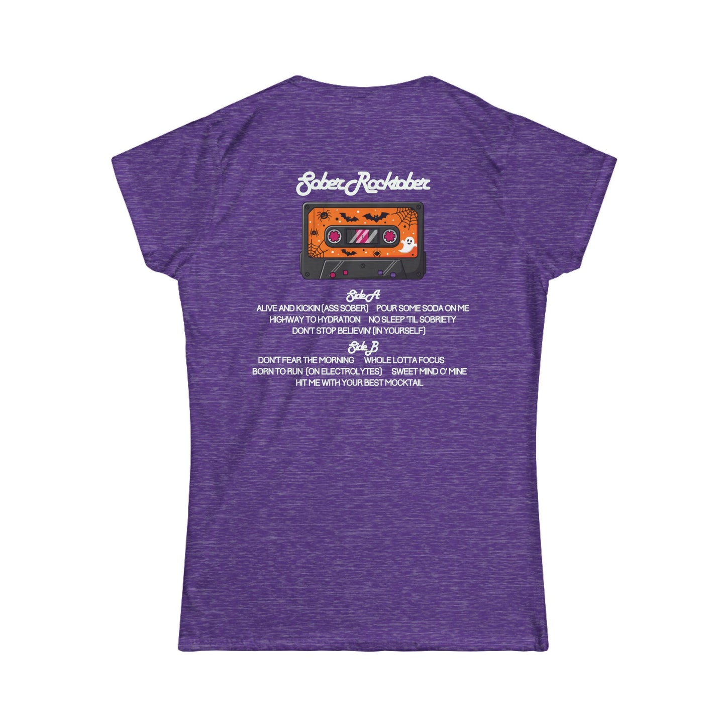 Sober Rocktober Tracklist Women's Tee – The Hangover-Free Tour