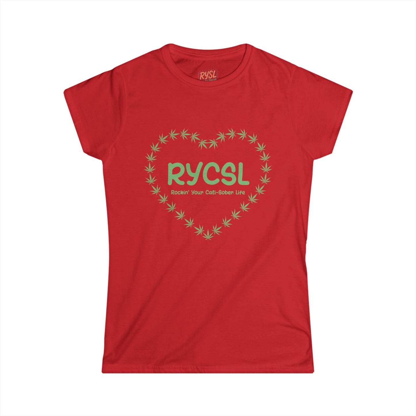 Cali-Sober Vibes Heart Women's Tee – Rockin’ Your Cali-Sober Life