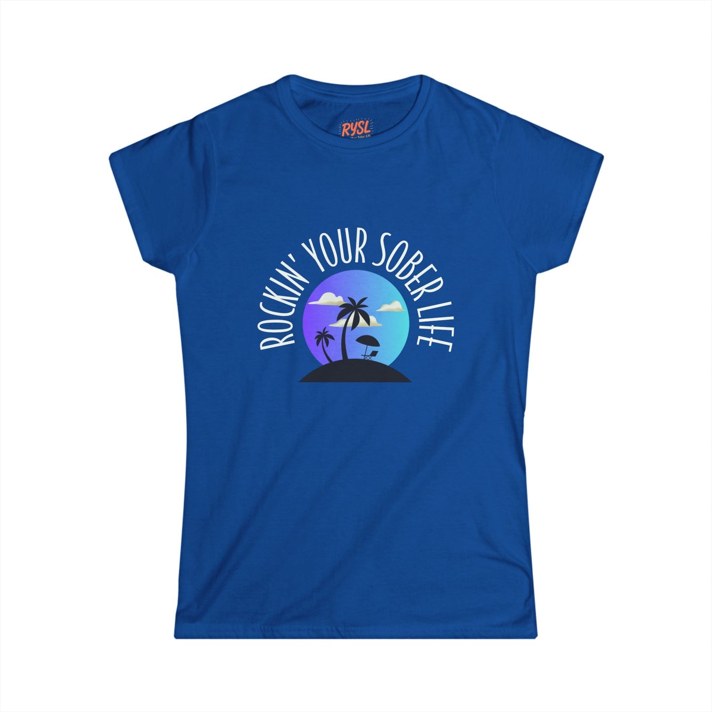 "Beach Life" Women's Softstyle Tee (Chillwave)