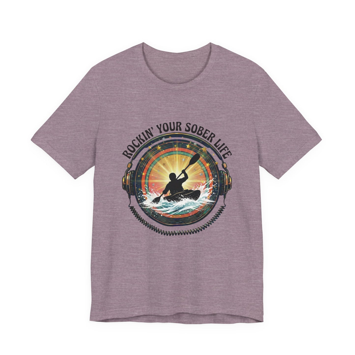 Rockin' Your Sober Life - Whitewater Kayaking Edition | Vintage Vinyl Design