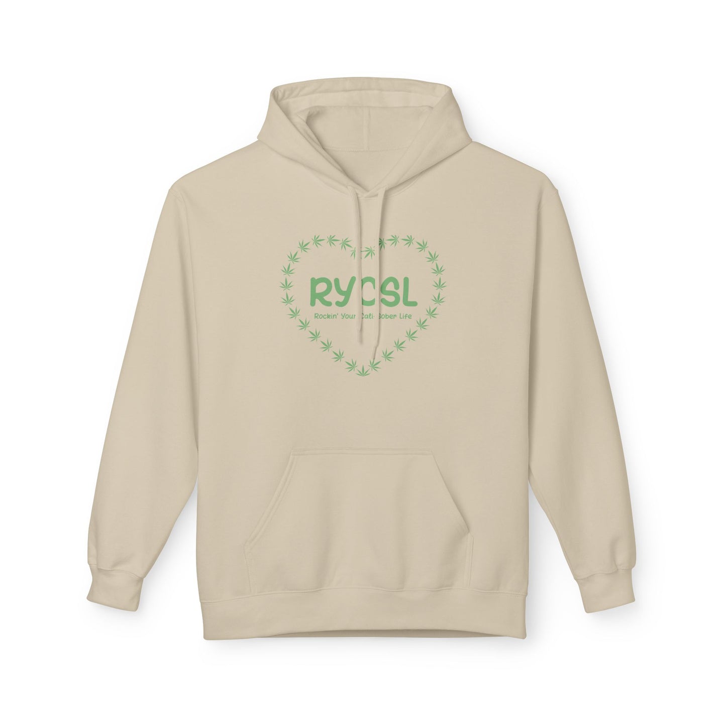 Rockin' Your Cali-Sober Life Hoodie -Heart Leaf