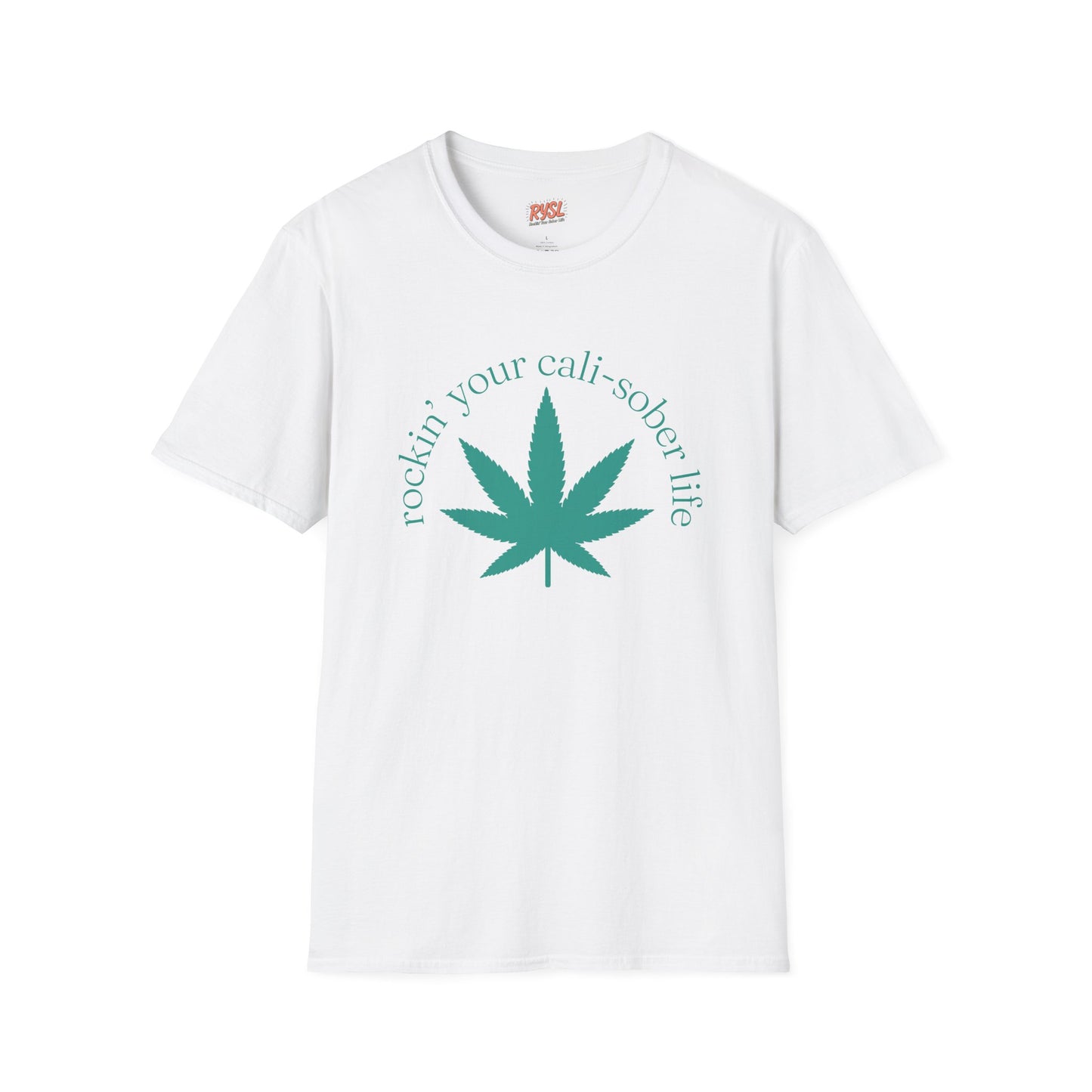 Cali-Sober Vibes  Leaf Tee – Rockin’ Your Cali-Sober Life