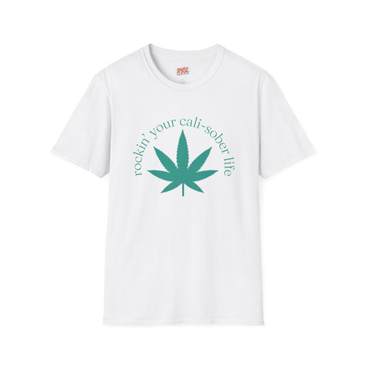 Cali-Sober Vibes  Leaf Tee – Rockin’ Your Cali-Sober Life