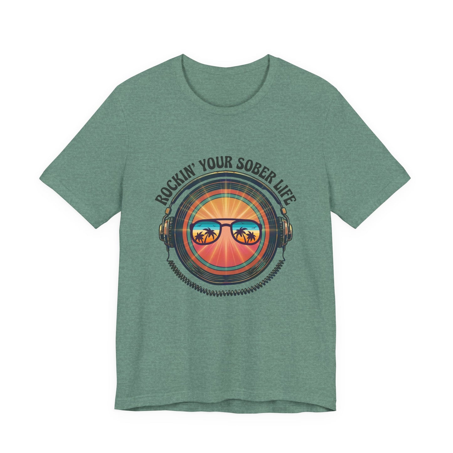 Rockin' Your Sober Life - Aviator Sunglasses Edition | Vintage Vinyl Design