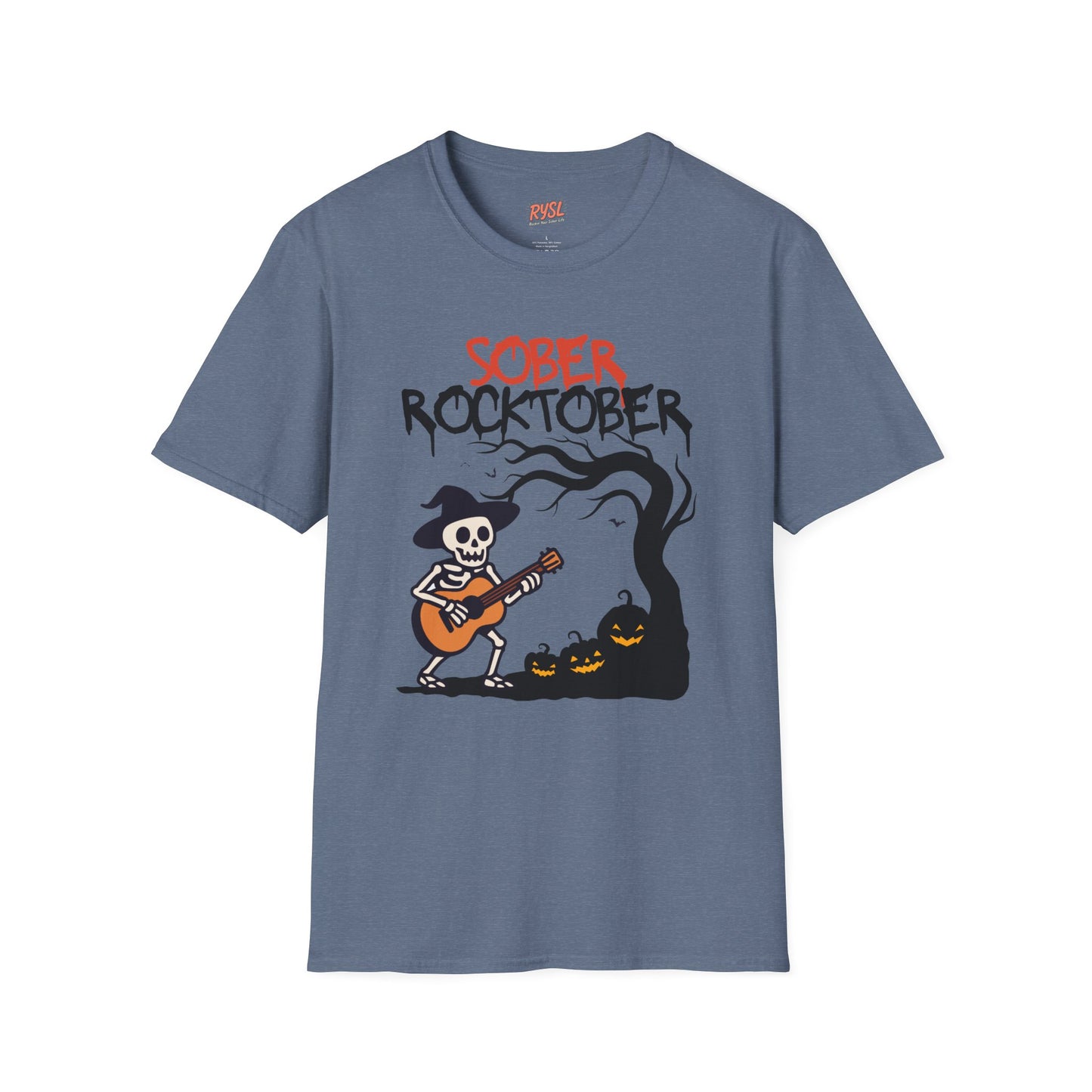 Sober Rocktober Tee – Spooky Season, Sober Style
