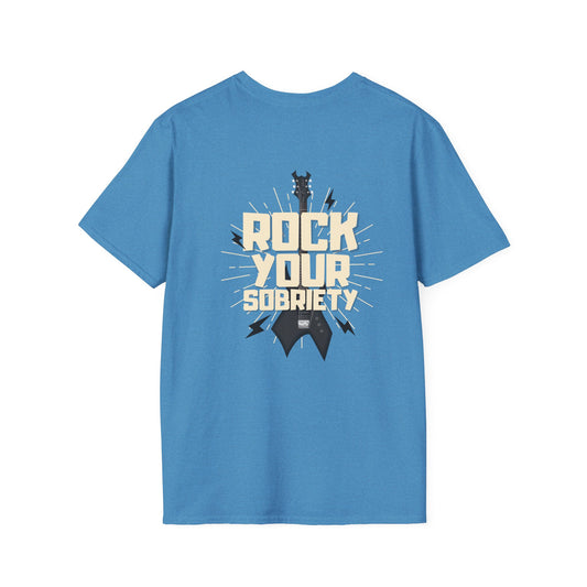 Rock Your Sobriety Tee – Turn Up the Clarity