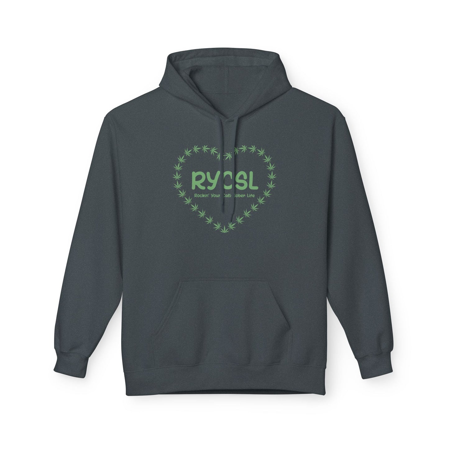Rockin' Your Cali-Sober Life Hoodie -Heart Leaf