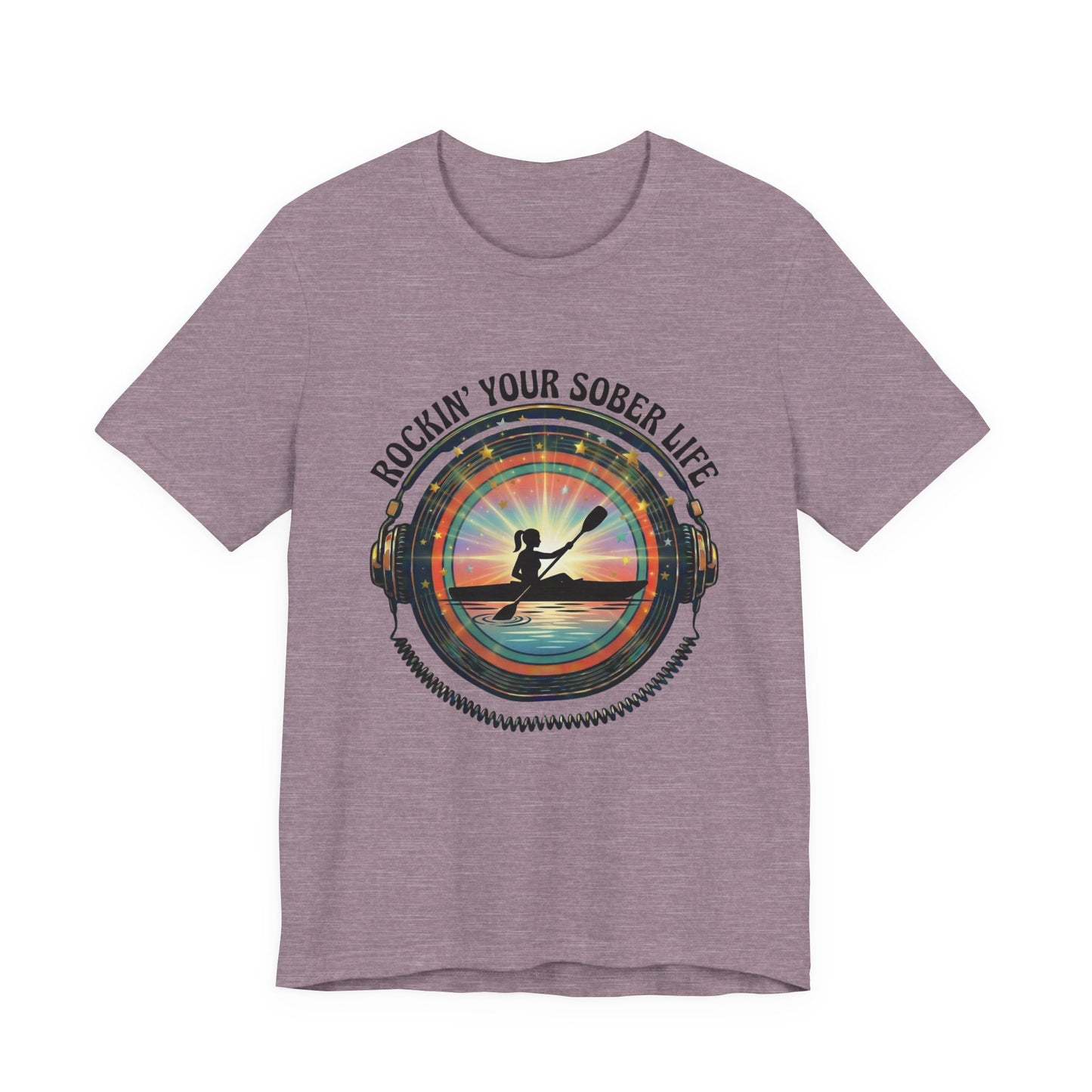 Rockin' Your Sober Life - Women's Kayaking Edition | Sunset Vinyl Design
